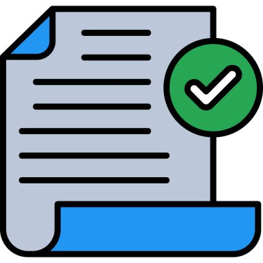 Doldurulmuş belge simgesini kontrol et - taslak biçimi