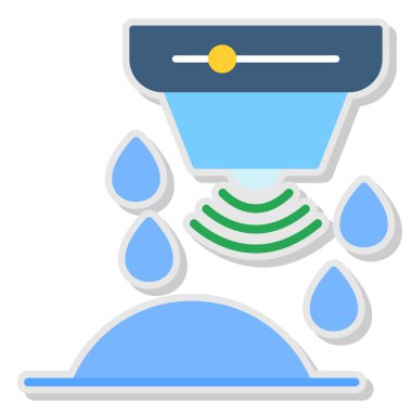 su damlaları vektör simgesi, basit vektör illüstrasyonu