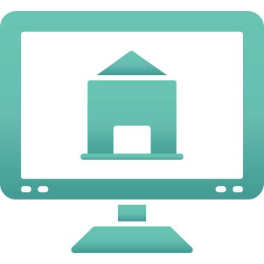 Ev simgesi vektör illüstrasyonu