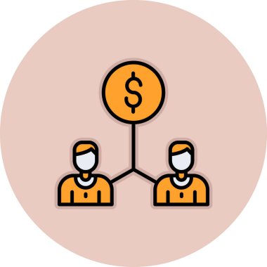 İş insanları simgesinin vektör illüstrasyonu