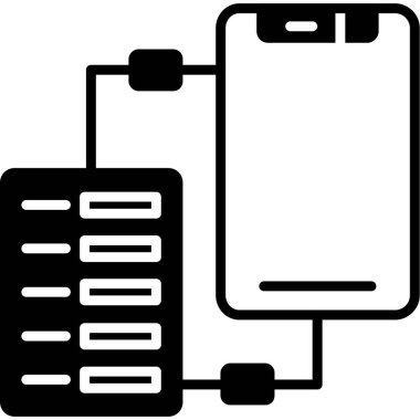 veri merkezi simgesi. Beyaz arkaplanda izole edilmiş web tasarımı için veri merkezi vektör simgesinin basit çizimi