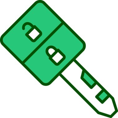 Çizgi film yeşil ve mavi renkli beyaz saplı yeşil fırçanın vektör çizimi