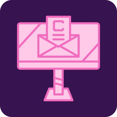 E- posta simgesi vektör illüstrasyonu