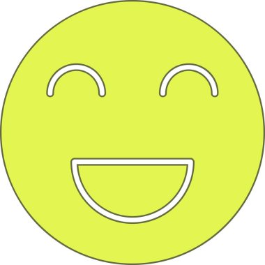 emoji gülümseme simgesi, vektör, basit illüstrasyon