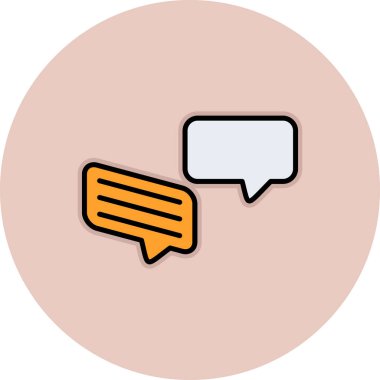 konuşma kabarcığı vektör çizimi