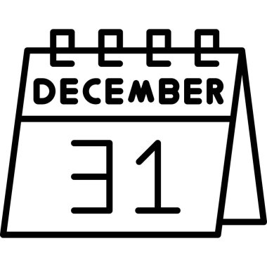 Siyah simgeli takvim, vektör illüstrasyonu, beyaz arkaplan kavramında izole.