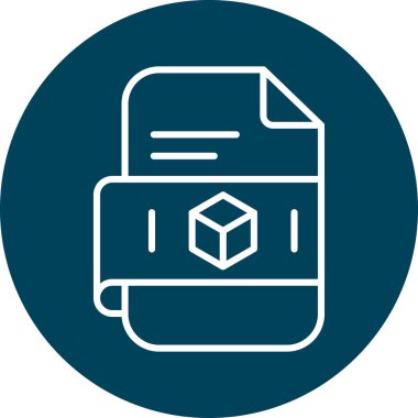 Belge simgesinin vektör illüstrasyonu