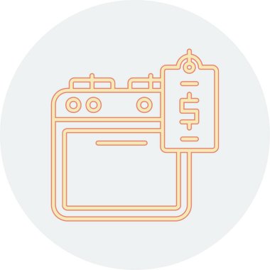 Para için. Web simgesi basit illüstrasyon