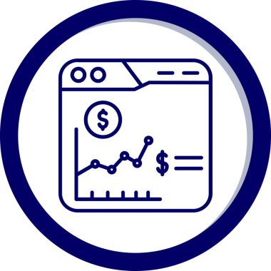 Dolar simgesi vektör illüstrasyonu