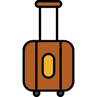 Bagaj yolculuğu çanta simgesi ana hatlarıyla