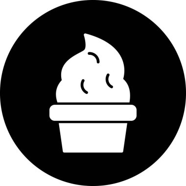 vektör kremi simgesi, vektör illüstrasyonu