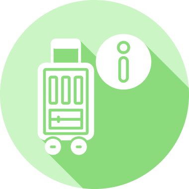 Bagaj. Web simgesi basit illüstrasyon