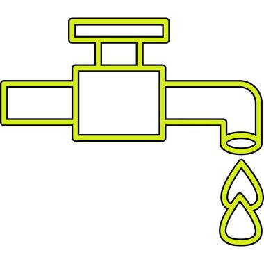 Su dokunun vektör çizim