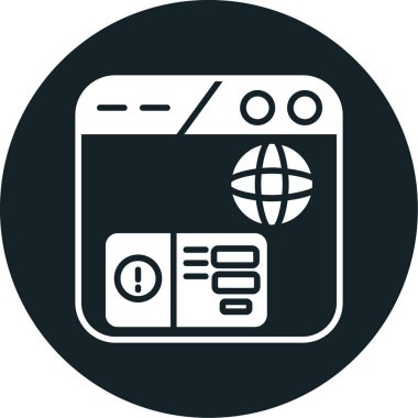 Web simgesi vektör illüstrasyonu