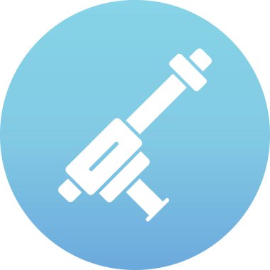 Modern b 'nin vektör çizimi mikroskop simgesinden yoksun