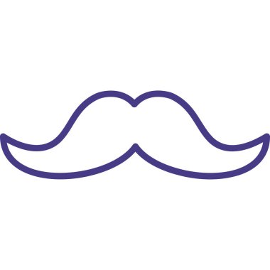 Bıyık çizgisi biçimi simgesi