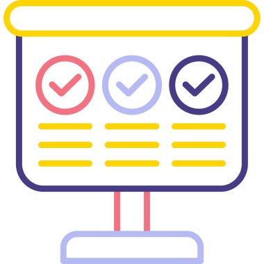 Tahta. Web simgesi basit illüstrasyon