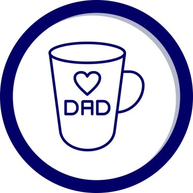 Bir kupa sütün vektör illüstrasyonu