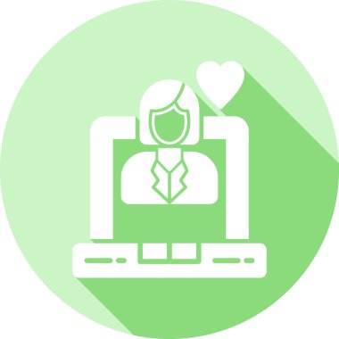 Aşk simgesinin vektör illüstrasyonu