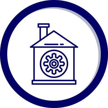 Modern oto tamir simgesinin vektör illüstrasyonu