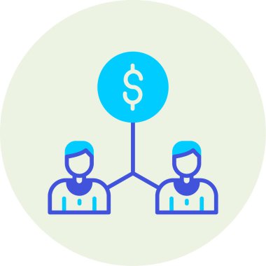 Çemberdeki bir grup insanın vektör çizimi