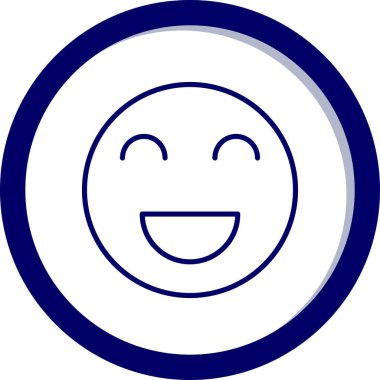 Mutlu yüz simgesi simgesi - özet biçimi