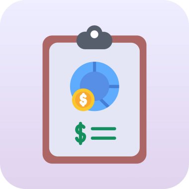 Doları düz simge vektör çizim