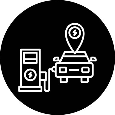 Harita işaretleyici konum simgesi ana hat biçiminde