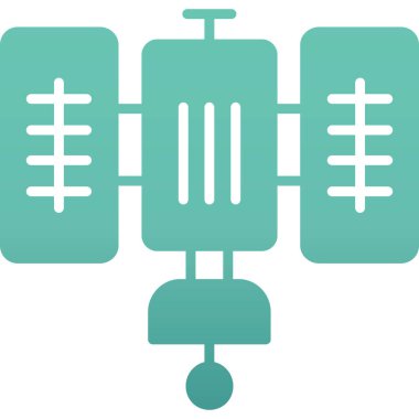 Düz stil klima kontrol simgesi