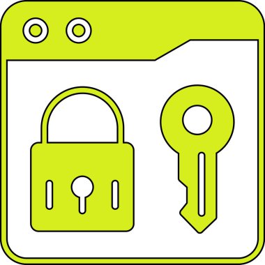 Kilit simgesi. Web için vektör simgelerini aç