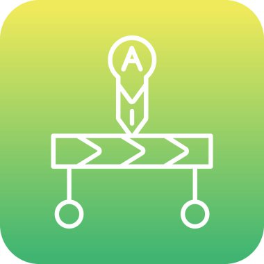 Zaman çizelgesi web simgesi, vektör illüstrasyonu