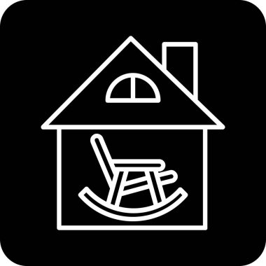 ev simgesi, vektör illüstrasyonu