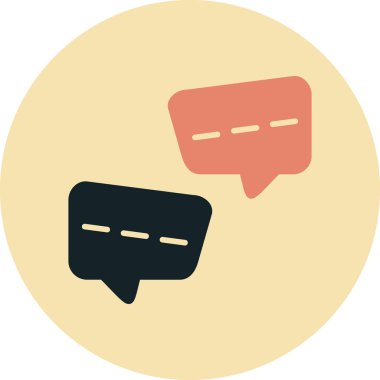 Konuş. Web simgesi basit illüstrasyon