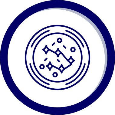 Bir pusula simgesinin vektör illüstrasyonu