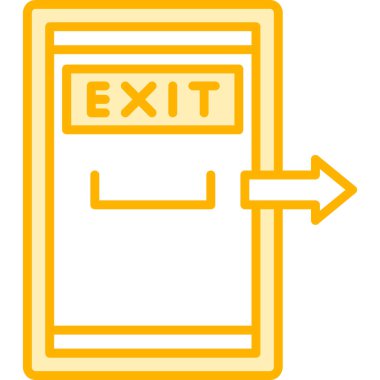 Çıkış simge vektör çizim