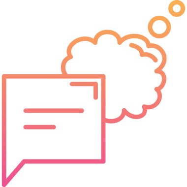 Konuş. Web simgesi basit illüstrasyon