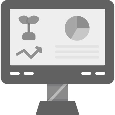 İş grafiği Web simgesi basit illüstrasyon