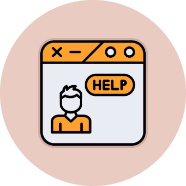 yardım simgesi çizimi