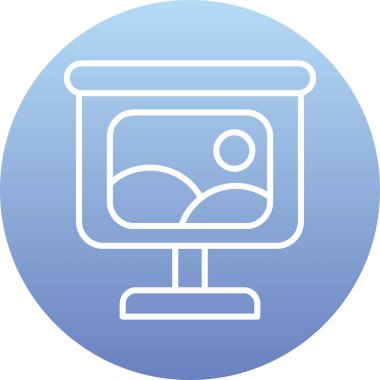 izleyici ikon vektör illüstrasyonu