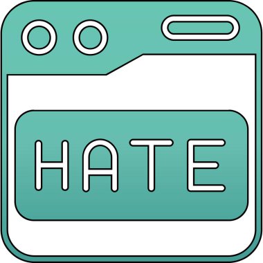 Modern aşk simgesinin vektör çizimi