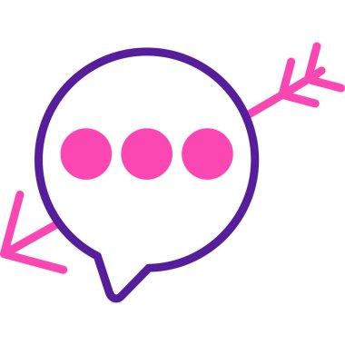 Sohbet simgesi vektör illüstrasyonu