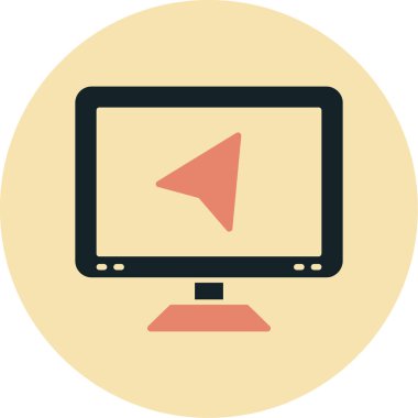 ekranı izle. Basit illüstrasyon