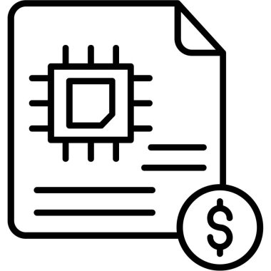 Doları para simgesi, vektör çizim