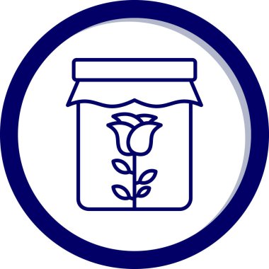 çiçek simgesi vektör illüstrasyonu