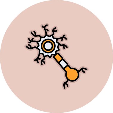 Moda Biçimli Beyin Simgesi İzole Arkaplan