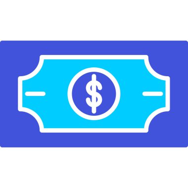 Dolar işareti vektör simgesi