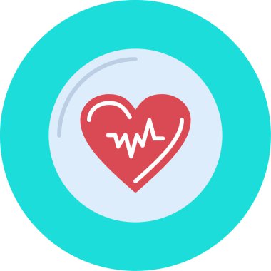 kalp vektör simgesi modern basit illüstrasyon