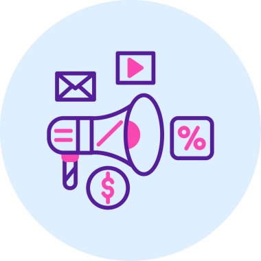 pazarlama reklam pazarlama simgesi