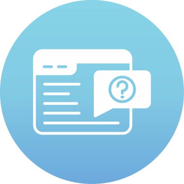 Bilgi Düz Vektör Simgesi Tasarımı