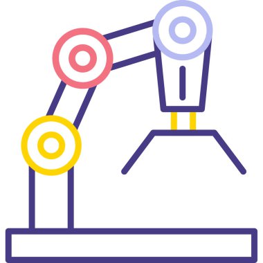Fabrika simgesi vektör illüstrasyonu